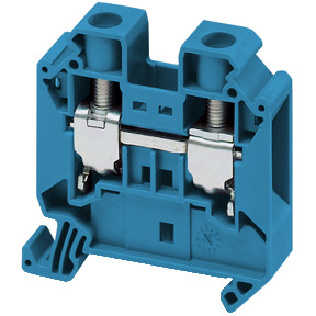 Bloque de terminales de paso - 16 mm² 76 A nivel único 1x1 tornillo - azul ref. NSYTRV162BL Schneider Electric [PLAZO 3-6 SEMANA