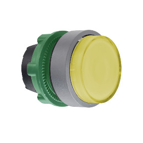 CABEZA PULS.LUM.SALIENTE AMAR.LED COL.GR. ref. ZB5AW183C0 Schneider Electric [PLAZO 3-6 SEMANAS]