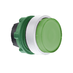 CABEZA PULS.LUM.SALIENTE VERDE BA 9S COL.BL. ref. ZB5AW13C1 Schneider Electric [PLAZO 3-6 SEMANAS]