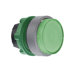 CABEZA PULS.LUM.SALIENTE VERDE BA 9S COL.GR. ref. ZB5AW13C0 Schneider Electric [PLAZO 3-6 SEMANAS]