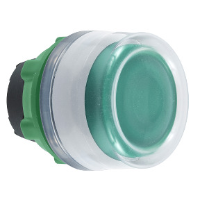 CABEZA PULS.LUM.VERDE CON CAP.TRANSP.LED COL.BL. ref. ZB5AW533C1 Schneider Electric [PLAZO 3-6 SEMANAS]