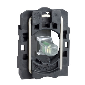 Cuerpo con bloque luminoso blanco/anillo de fijación led 24V ref. ZB5AVB1 Schneider Electric