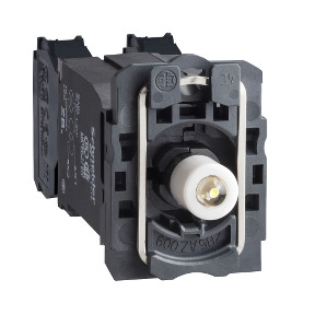 Cuerpo con bloque luminoso rojo/anillo de fijación led BA9s 1NA + 1NC - 400v ref. ZB5AW05D45 Schneider Electric [PLAZO 8-15 DIAS