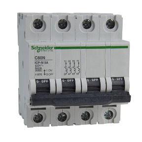 Interruptor automático magnetotérmico 4P 25A curva C 6kA 4 módulos serie  nxb-64 NXB-63-4-25C