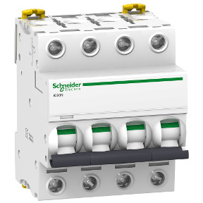 Interruptor automático magnetotérmico iC60N - 4P - 1A - curva C ref. A9F74401 Schneider Electric