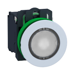 PULS.FLUSH LUM.BLANCO LED 120VAC 1NA1NC COL.BL. ref. XB5FW31G5C1 Schneider Electric [PLAZO 3-6 SEMANAS]